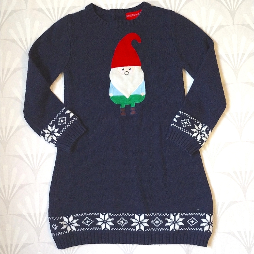 Jingles & joy Christmas gnome sweater dress